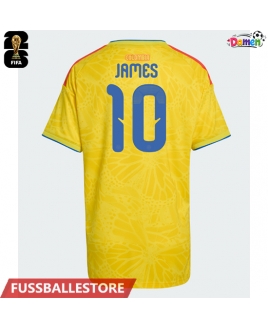 Günstige Kolumbien James Rodriguez #10 Heimtrikot Damen WM 2026 Kurzarm